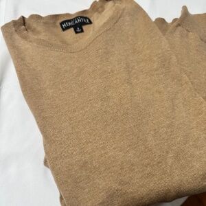 Men’s Camel Crewneck Sweater (Small) | J Crew
